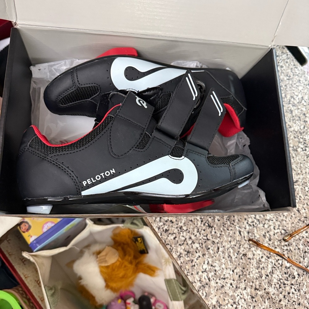 Peloton Kids Sneakers - Black and Red